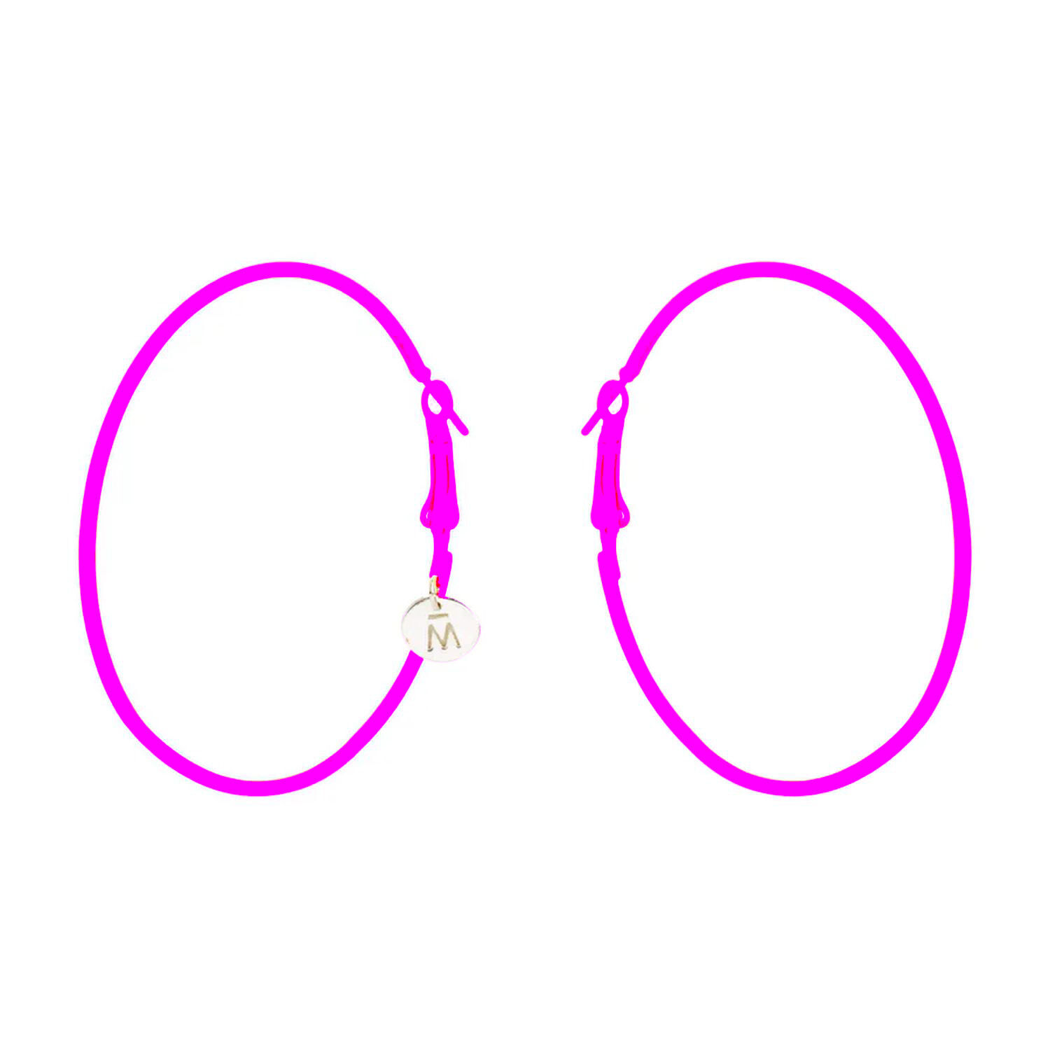 Matte Neon Hoop Earrings | boohoo